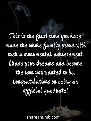 sayings for congratulations on graduation